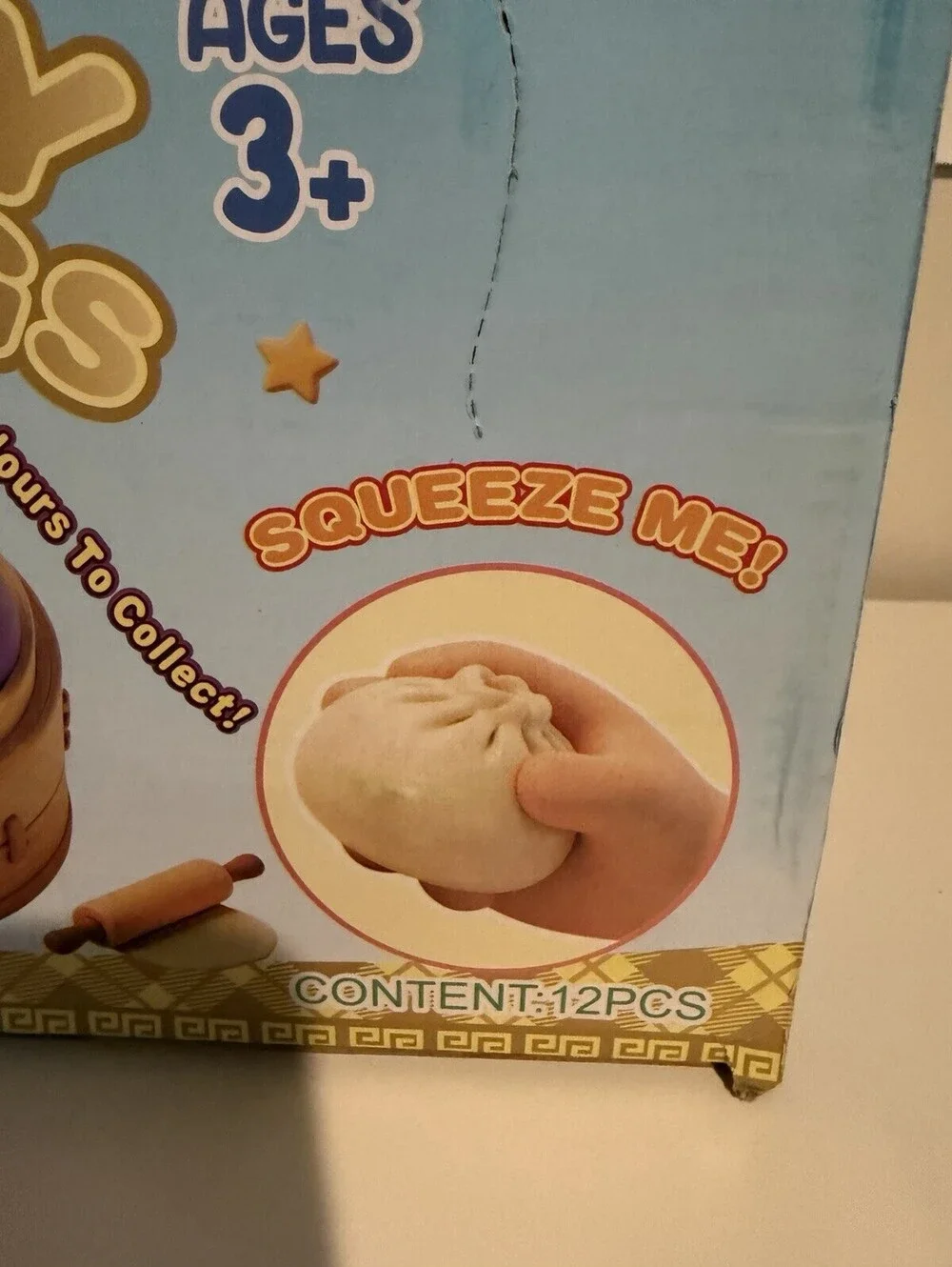Squeezy Dumplings 12pc Full Case Mystery Squishy Sensory Fidget Steamer Toys